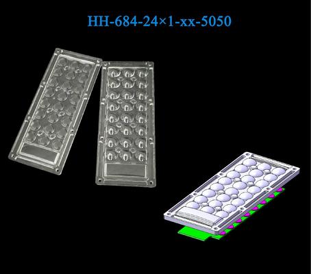 Water Resistant Lens 173*71.4mm Dimensions 5050LEDs Glare Reduction Lens For Street Lighting 