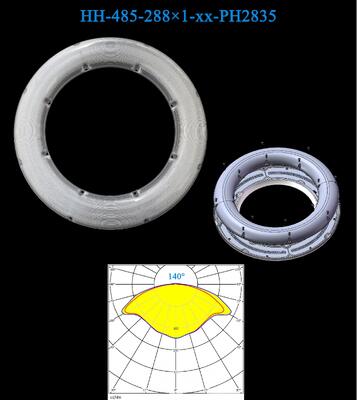 LED Optical Plate φ285.39 mm | 288pcs 3030/2835 | T5 Beam | Enhanced Light Output for Garage Fixtures